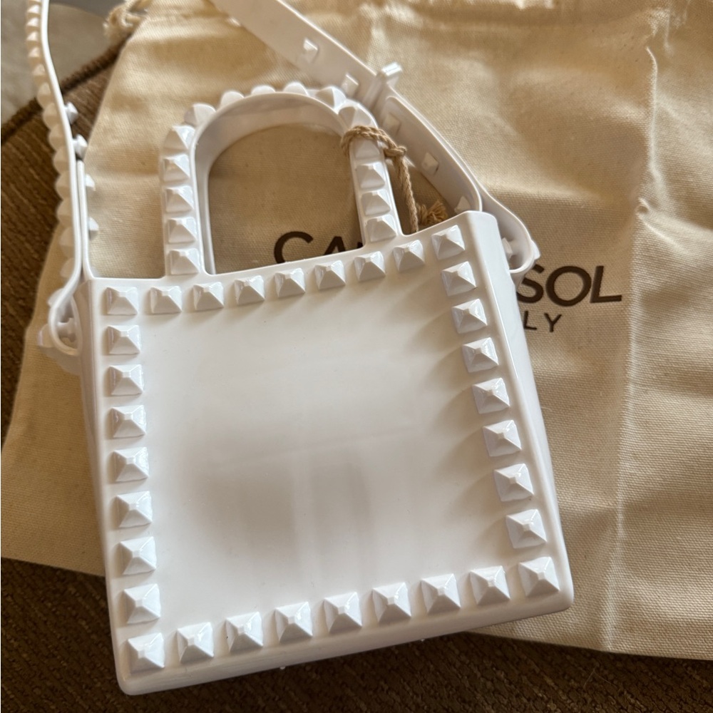 White Studded Women's Bag